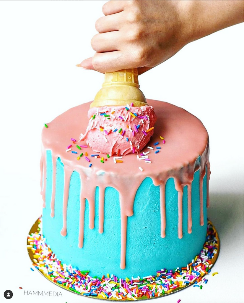 Melted Cone Cake